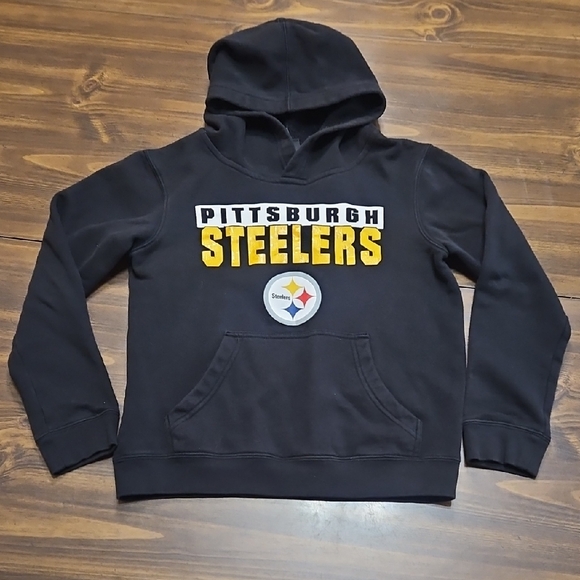 NFL Team Apparel Youth Black Hoodie - Picture 1 of 10